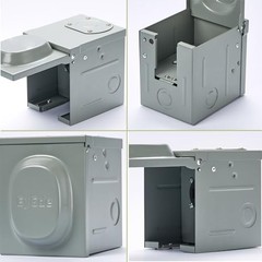 30 Amp RV Power Outlet Box – Upgraded Preset Hole – Easy Knock