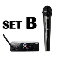 AKG WMS40 Pro MINI Vocal Compact Wireless Handheld Microphone System SET B US25
