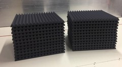 Acoustic Studio Soundproofing Foam Panels Wedge/Pyramid (24) 24″ x 24″ x 1.5″