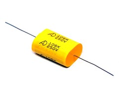 5pc MEA Metallized Polyester Film Capacitor 106K 106 10uF 250V K ±10% Axial AID