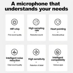 Condenser Microphone for Computer Gaming Recording Singing Podcast Sound8095