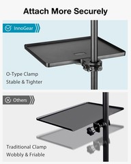 Microphone Stand Tray, Mic Stand Tray with Holder Adjustable Clamp On 10.6″ ×…