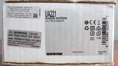 NEW SEALED Shure UA221 Passive Antenna Splitter/Combiner