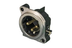 Neutrik NC3MBH-1 3 pole male XLR receptacle Horizontal PCB Mount B shape