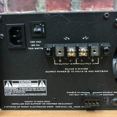 Peavey ICA 800V Industrial Contractor Amplifier 400 Watts Per Channel (WORKS)