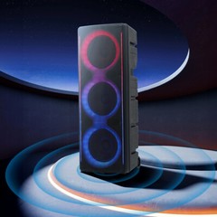 Triple 10″ Woofer 4000W Bluetooth Speaker Rechargable For Party FM Karaok DJ AUX