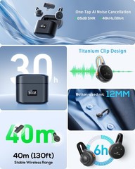 Wireless Lavalier Microphone for iPhone, iPad, Android – USB-C Small, Black
