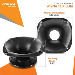 PRV Audio WGP14-50X SLIM 2″ Bolt-on slim waveguide (Each)