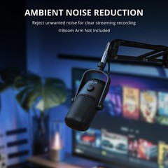 GVM USB Type-C Microphone, Plug and Play Condenser Microphone with Gain Contr…