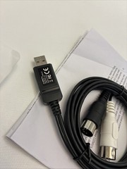 USB MIDI Cable 6.5ft – High-Speed Plug Play Interface for Instruments