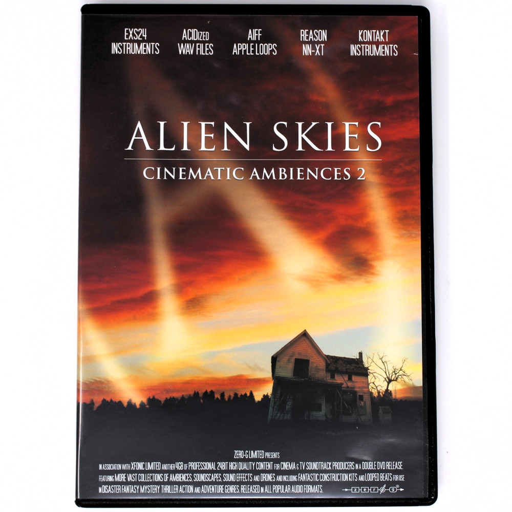 Zero-G Alien Skies Cinematic Ambiences 2 WAV AIFF Kontakt EXS Reason Sampling CD