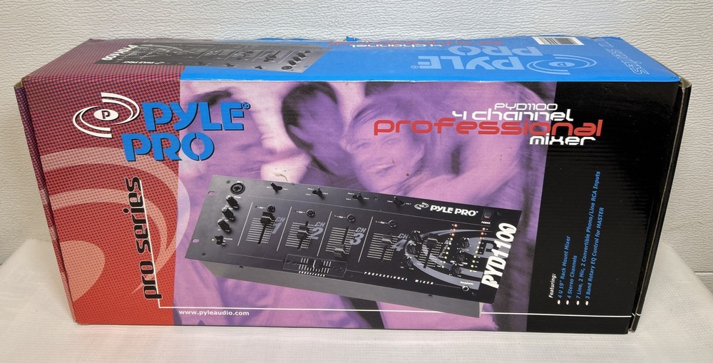 Pyle Pro PYD1100 4 Channel Professional Mixer Board Pro Series NIB