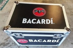 Bacardi Road Case Cooler Trunk w/ Wheels Limited edition