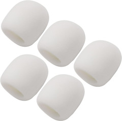 Fielect 5Pcs Microphone Cover Sponge Foam Mic Cover Handheld Microphone Windscre