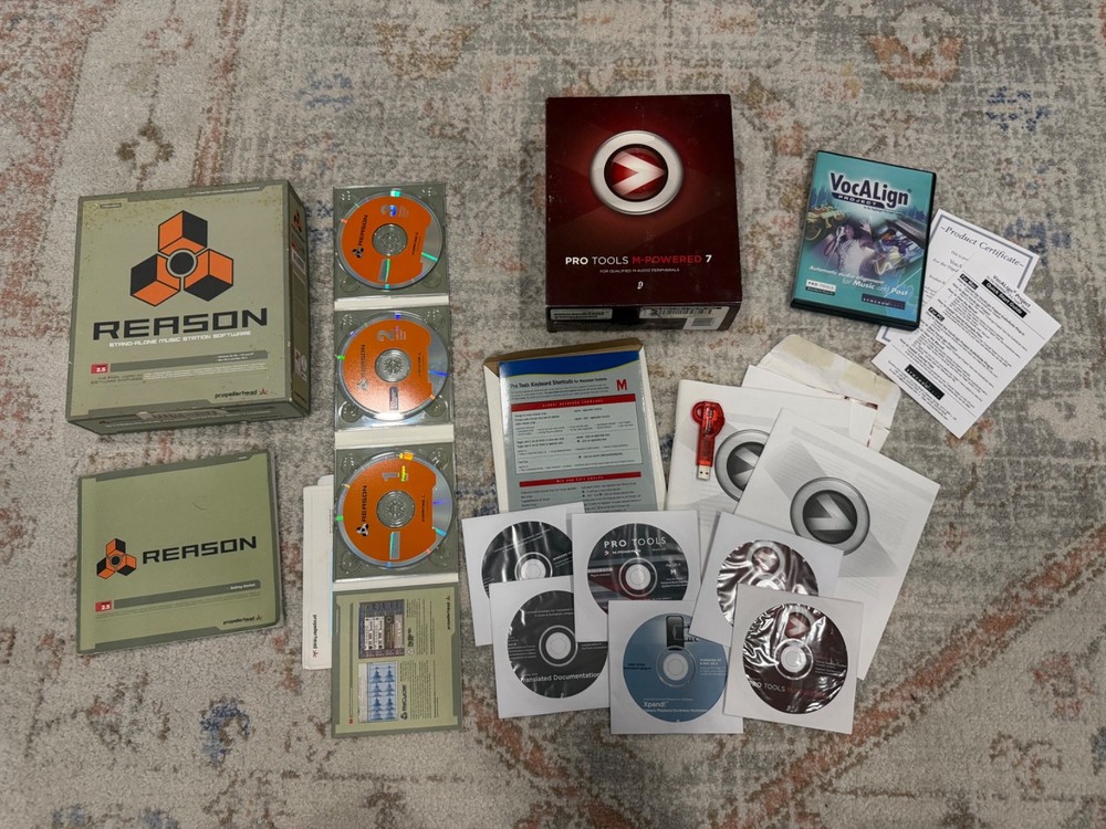 Pro Tools M-Powered 7.1 Propellerhead Reason VocALign – Vintage Rare Collectible