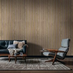 4-Pack Acoustic Wood Slat Wall Panels for 9.5 in. x 120 in. CASE Natural
