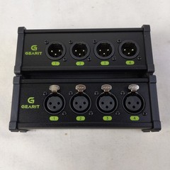 4-Channel XLR/DMX to RJ45 Ethernet Extender for Live Sound & Lighting