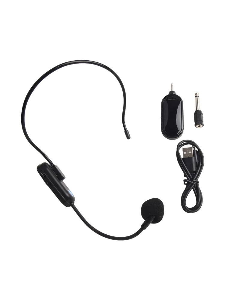 Portable PA System Wireless Microphone Headset Convenient for Outdoor Use