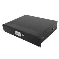 19″ Rack Mount 2U Locking Drawer Audio DJ Server Rack Cabinet