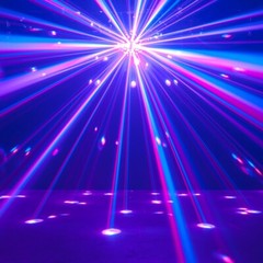 2 American DJ Starburst LED Spheres Multi Color Shooting Beam DJ Lighting Effect