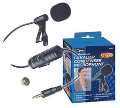 Vidpro Professional Lavalier Condenser Microphone For Audio Recorders Cameras