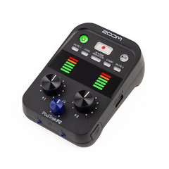 Zoom PodTrak P2 USB Mic Recorder for Podcasters with 64GB microSDXC Memory Card