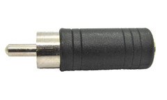 1x 1/8″ (3.5mm) Mono Phone Jack to Phono/RCA Plug Adapter – Philmore 531A