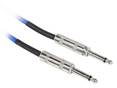 Rockville RCGT1.5BL 1.5′ 1/4“ TS to 1/4“ TS Instrument Guitar Cable in Blue