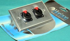 1/4″-TS Double Jack Wall/Cabinet Plate, Female – Stainless Steel, NEW, ON SALE!