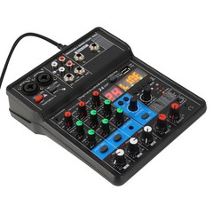 4-Channel Professional Audio Mixer W/ Bluetooth, USB & DSP Effects 24-bit/48KHz