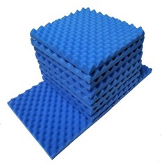 9 pack Acoustic Soundproofing Egg Crate Foam Tiles 1.5″ x 12 x 12 (Blue)