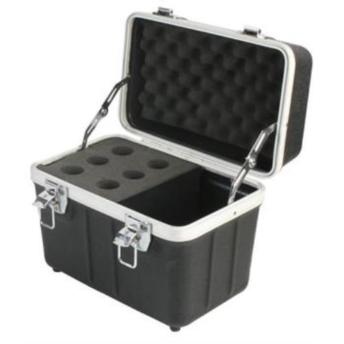 NEW 6 Microphone Carrying Case Mic Instrument Storage Portable Flight Box sm58