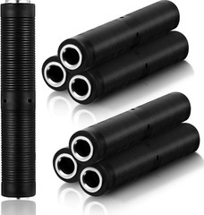 Frienda 6 Pack 1/4 Inch Female to Female Coupler 6.35 mm TRS/ts Audio Connector