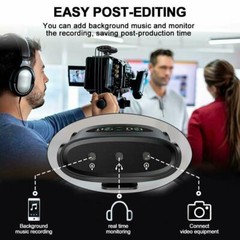 Pixel Voical Lark UHF Wireless Lavalier Microphone System Video Record DSLR Mic