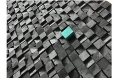 24x18in. Geometric wood wall art, 3d Sound diffuser Wall Hangings,Acoustic Panel
