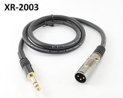 3ft Premium XLR Male to 1/4″ TRS Male 16AWG Audio Cable, CablesOnline XR-2003