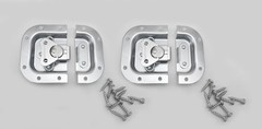(2 PACK) PENN ELCOM 3758 Recessed Butterfly Latch for Racks/ Cases/ Cabs – ZINC