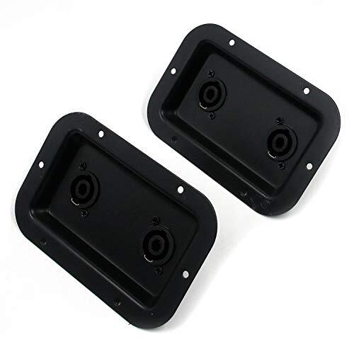 Speaker Jack Plate Audio Dual Speakon Plates Iron,5.35″x3.5″,Pack of 2 with M…