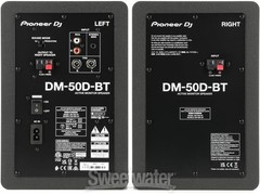 Pioneer DJ DM-50D-BT 5-inch Desktop Active Monitor Speaker Pair with Bluetooth –