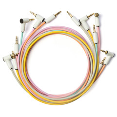 MYVOLTS CANDYCORDS AUDIO CABLES 6-PACK 70cm : NEW : [DETROIT MODULAR]