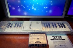 ROLAND PC-200 & Edirol UA-25 🌈RaRe🌈 Vintage Midi Keyboard PC Interface