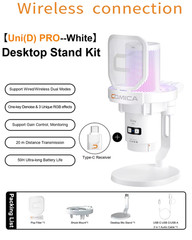 Uni Pro Wireless USB Gaming Microphone for PC Laptop Smartphone Noise Cancellati