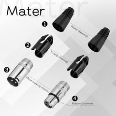 SHENLIU 40 Pc 3-Pin XLR Solder Connectors Male Female Audio Plug