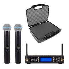 Church Wireless Handheld Microphone mic System UHF Band FCC with Carrying Case
