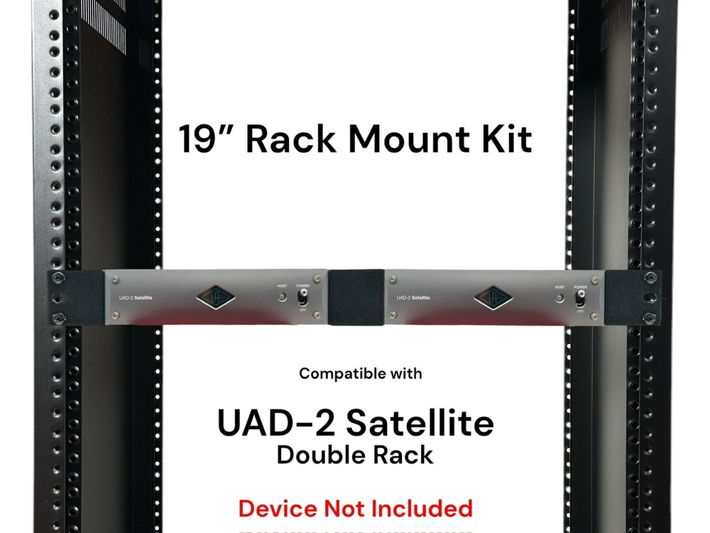 Rack Mount Kit for 2 Side By Side UAD-2 Satellite Thunderbolt – 19” 1U Brackets