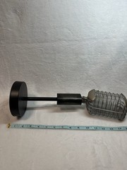 Vintage Style Wired Desktop Microphone w/ Desktop Stand, Silver/Black