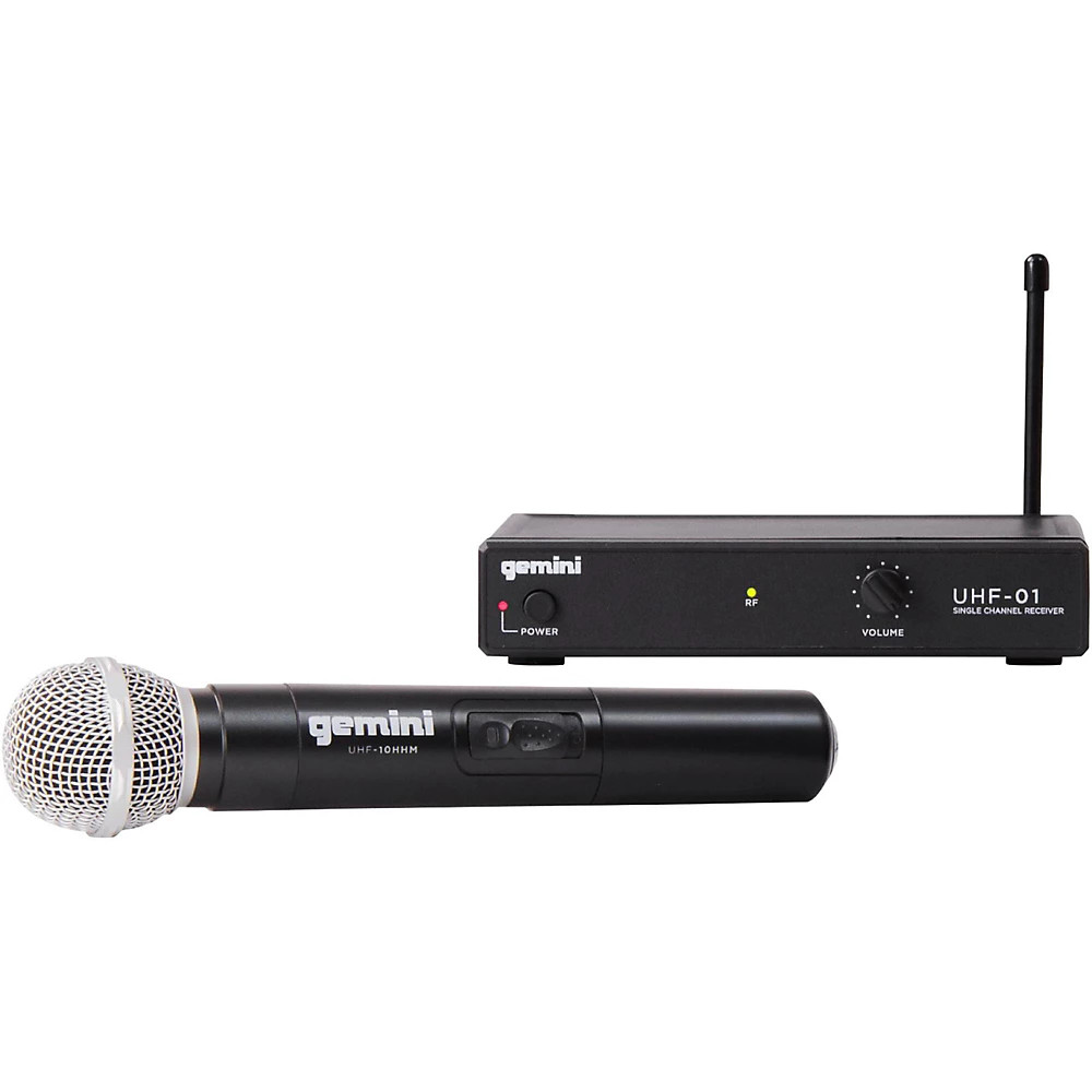 Gemini UHF01M Wireless Handheld Microphone System F4 Refurbished