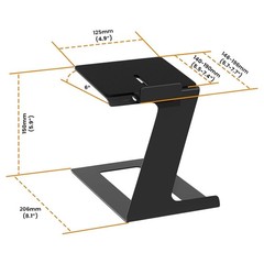 Desktop Speaker Stand Mount Metal Desk Audio Stand Support Space Saving with
