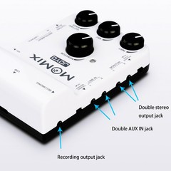 JOYO 48V Mobile Recording & Live Streaming Mixer Audio Interface Stereo XLR（OP）