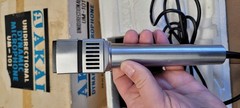 Vintage Akai UM-101 Microphone With Stand- Solid Stainless Steel With Box